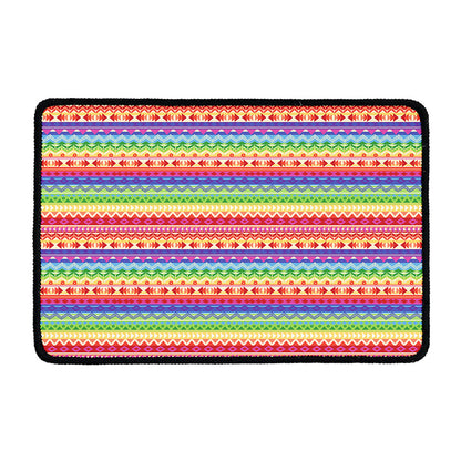 Colorful Aztec Tribal Pattern Print Kitchen Mat