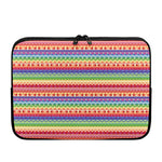 Colorful Aztec Tribal Pattern Print Laptop Sleeve