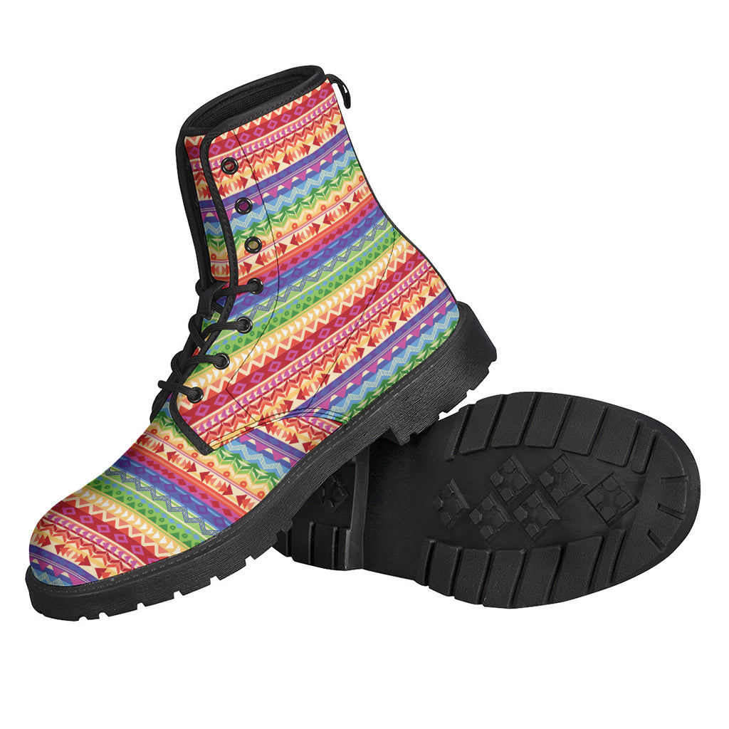 Colorful Aztec Tribal Pattern Print Backpack