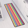 Colorful Aztec Tribal Pattern Print Long Kitchen Mat
