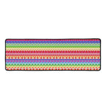 Colorful Aztec Tribal Pattern Print Long Kitchen Mat