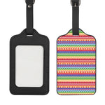 Colorful Aztec Tribal Pattern Print Luggage Tag