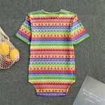 Colorful Aztec Tribal Pattern Print Men's Bodysuit