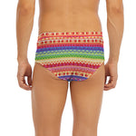 Colorful Aztec Tribal Pattern Print Men's Briefs