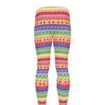 Colorful Aztec Tribal Pattern Print Men's leggings
