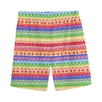 Colorful Aztec Tribal Pattern Print Men's Sports Shorts