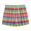 Colorful Aztec Tribal Pattern Print Mesh Shorts