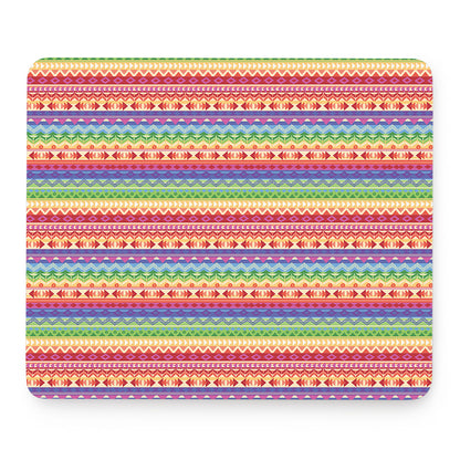 Colorful Aztec Tribal Pattern Print Mouse Pad