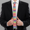 Colorful Aztec Tribal Pattern Print Necktie