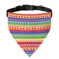 Colorful Aztec Tribal Pattern Print Over The Collar Dog Bandana