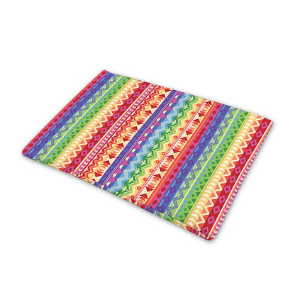 Colorful Aztec Tribal Pattern Print Pet Cooling Mat Cover
