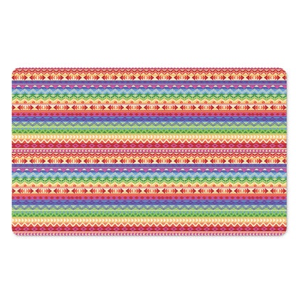 Colorful Aztec Tribal Pattern Print Polyester Doormat