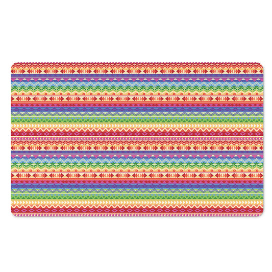 Colorful Aztec Tribal Pattern Print Polyester Doormat