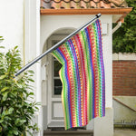Colorful Aztec Tribal Pattern Print Polyester Flag