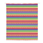 Colorful Aztec Tribal Pattern Print Polyester Shower Curtain