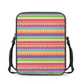 Colorful Aztec Tribal Pattern Print Rectangular Crossbody Bag