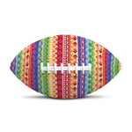 Colorful Aztec Tribal Pattern Print Rugby Ball