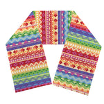 Colorful Aztec Tribal Pattern Print Scarf