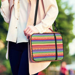 Colorful Aztec Tribal Pattern Print Shoulder Strap Bible Bag