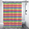 Colorful Aztec Tribal Pattern Print Shower Curtain