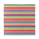 Colorful Aztec Tribal Pattern Print Silk Bandana