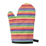 Colorful Aztec Tribal Pattern Print Single Oven Mitt