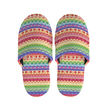 Colorful Aztec Tribal Pattern Print Slippers