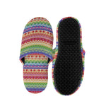 Colorful Aztec Tribal Pattern Print Slippers