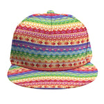 Colorful Aztec Tribal Pattern Print Snapback Cap