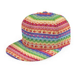 Colorful Aztec Tribal Pattern Print Snapback Cap
