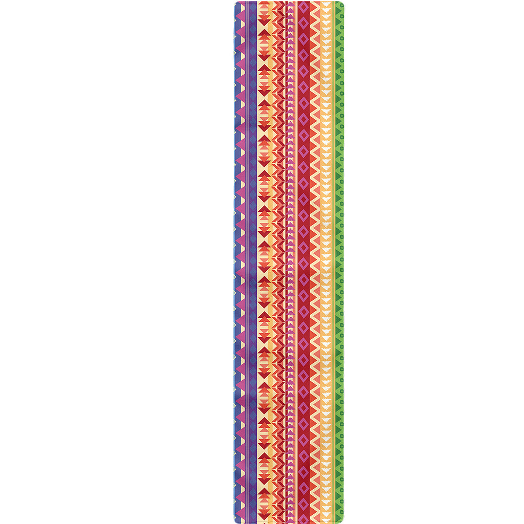 Colorful Aztec Tribal Pattern Print Table Runner