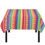 Colorful Aztec Tribal Pattern Print Tablecloth