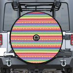 Colorful Aztec Tribal Pattern Print Tire Cover With Camera Hole