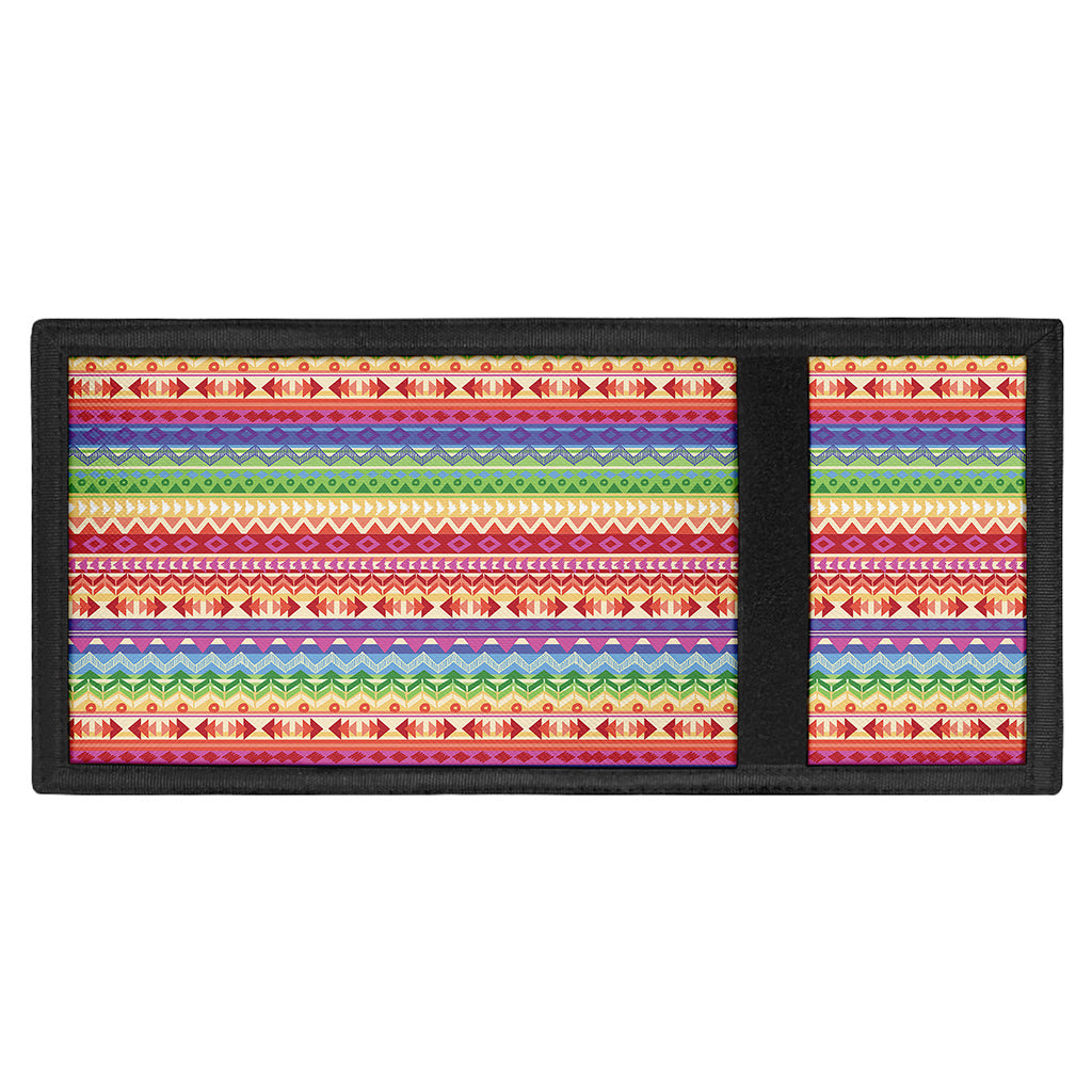 Colorful Aztec Tribal Pattern Print Trifold Wallet