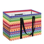 Colorful Aztec Tribal Pattern Print Utility Tote Bag