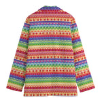 Colorful Aztec Tribal Pattern Print Women's Blazer