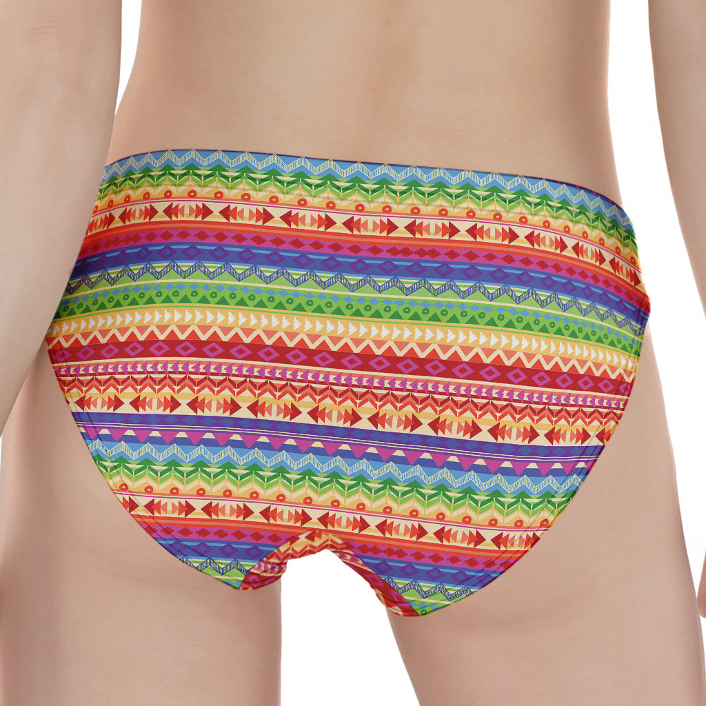 Colorful Aztec Tribal Pattern Print Women's Panties