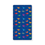 Colorful Baby Sharks Pattern Print Baby Crib Sheet