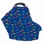 Colorful Baby Sharks Pattern Print Baby Seat Cover