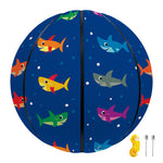 Colorful Baby Sharks Pattern Print Basketball
