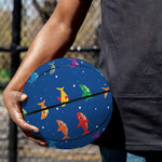 Colorful Baby Sharks Pattern Print Basketball