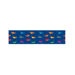 Colorful Baby Sharks Pattern Print Bed Runner