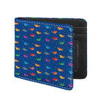 Colorful Baby Sharks Pattern Print Bifold Wallet