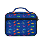 Colorful Baby Sharks Pattern Print Briefcase Bible Bag