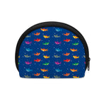 Colorful Baby Sharks Pattern Print Coin Purse