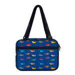 Colorful Baby Sharks Pattern Print Double Strap Bible Bag
