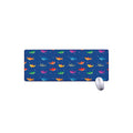 Colorful Baby Sharks Pattern Print Extended Mouse Pad