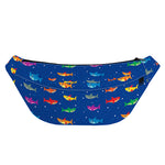 Colorful Baby Sharks Pattern Print Fanny Pack