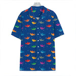 Colorful Baby Sharks Pattern Print Hawaiian Shirt