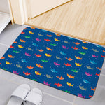 Colorful Baby Sharks Pattern Print Indoor Door Mat